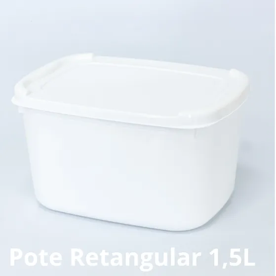 Pote Retangular 1,5L