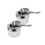 Rechaud chafing dish 2 cubas 1/2