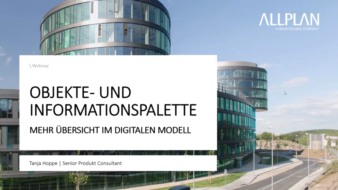 Optimally use the Object and Information Palette – More clarity in the digital model