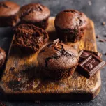 Muffin chocolat avec substitut de cacao