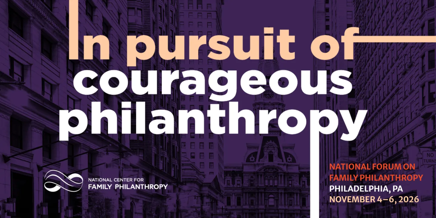 2026 National Forum on Family Philanthropy