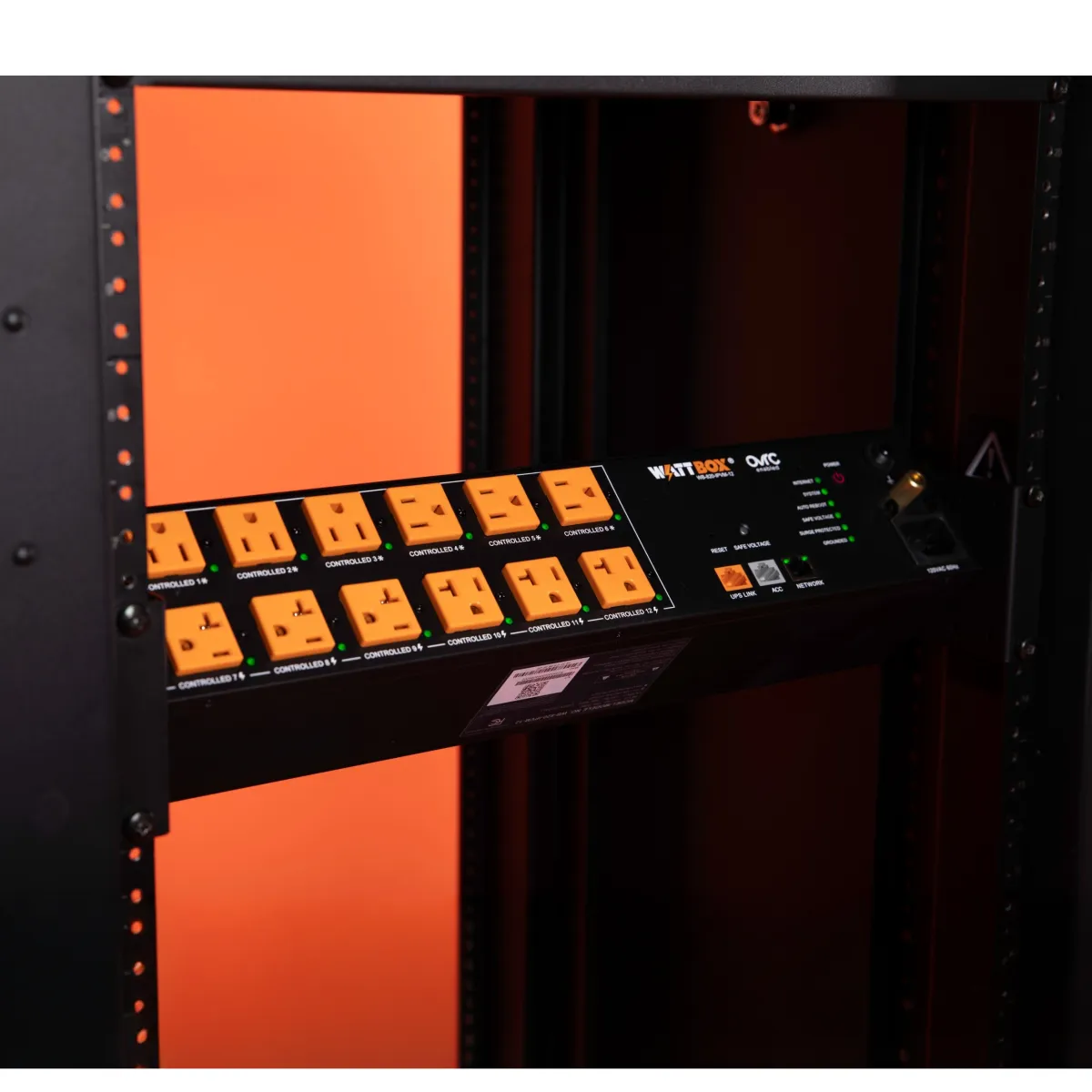 WattBox® 820 Series 20A IP Power Conditioner | 12 Individually Controlled and Metered Outlets