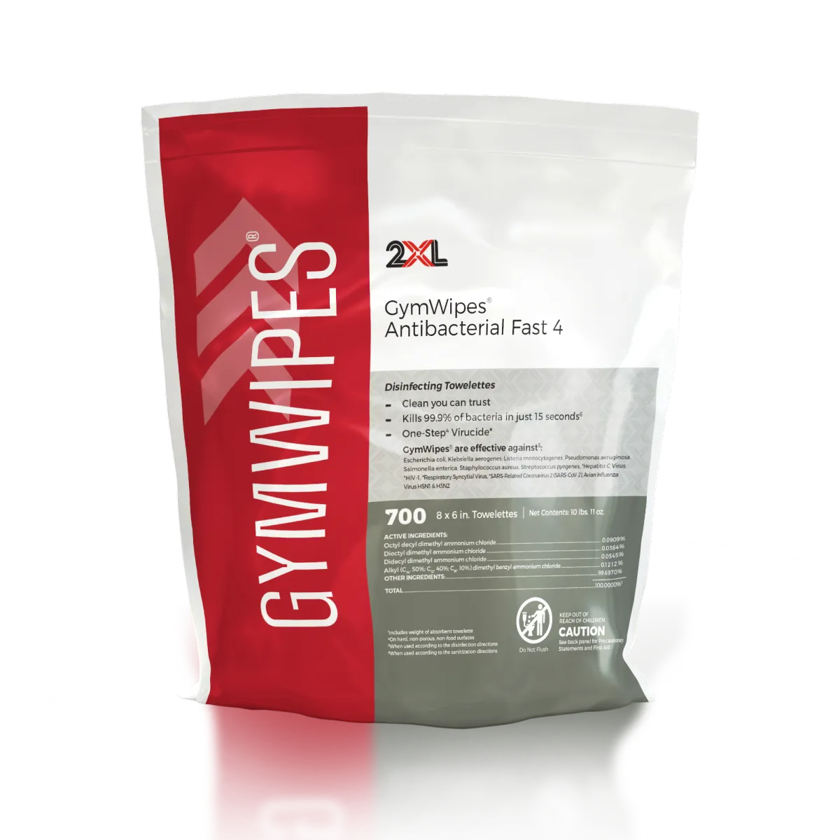 GymWipes Antibacterial Fast 4