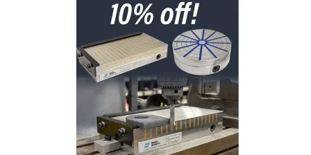 10% discount on any Walker Permanent magnetic work holding chuck