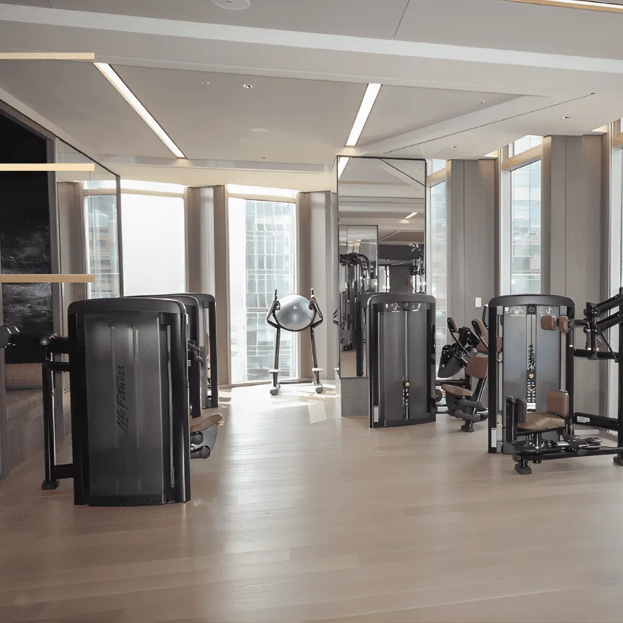 Attrezzature Life Fitness che valorizzano la brand identity di hotel e resort