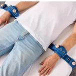 Restraining system to secure the patient in lying and sitting position