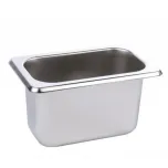 Cuba sem alça inox 1/9 GN 100 e 150