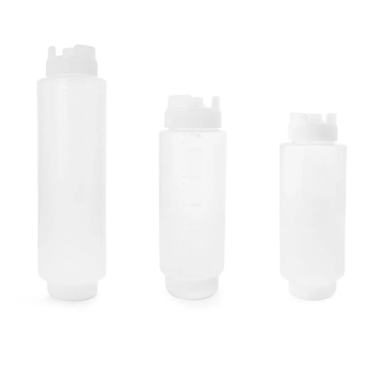 Bisnagas invertidas 550 ml, 720 ml e 1 litro