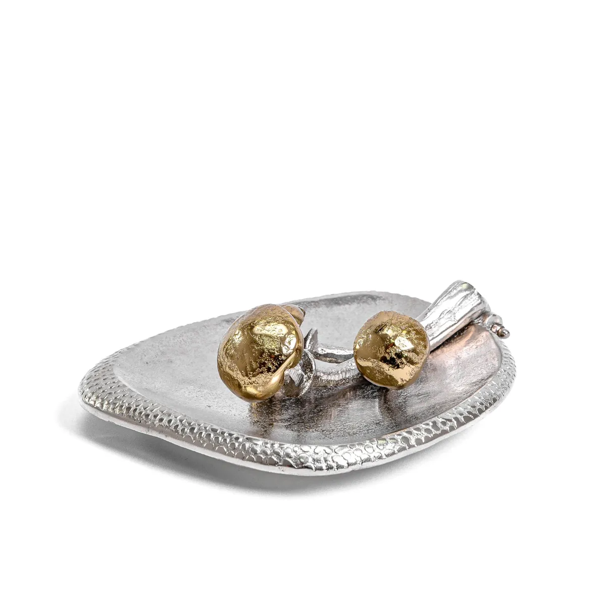 PORTA-GUARDANAPOS DE METAL COM COGUMELOS