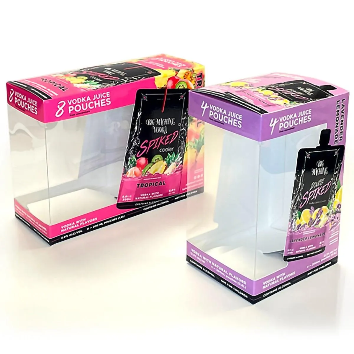 Big Machine Vodka Spiked Cooler Pouches Window Box