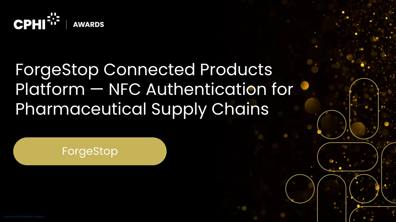 ForgeStop Connected Products Platform — NFC Authentication for Pharmaceutical Supply Chains