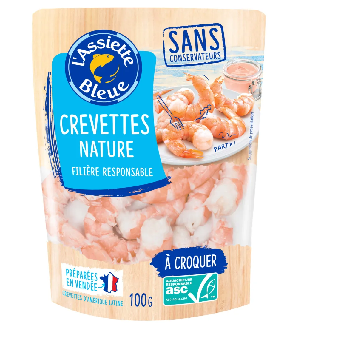 Prawns, ASC, FREE from preservatives, chilled