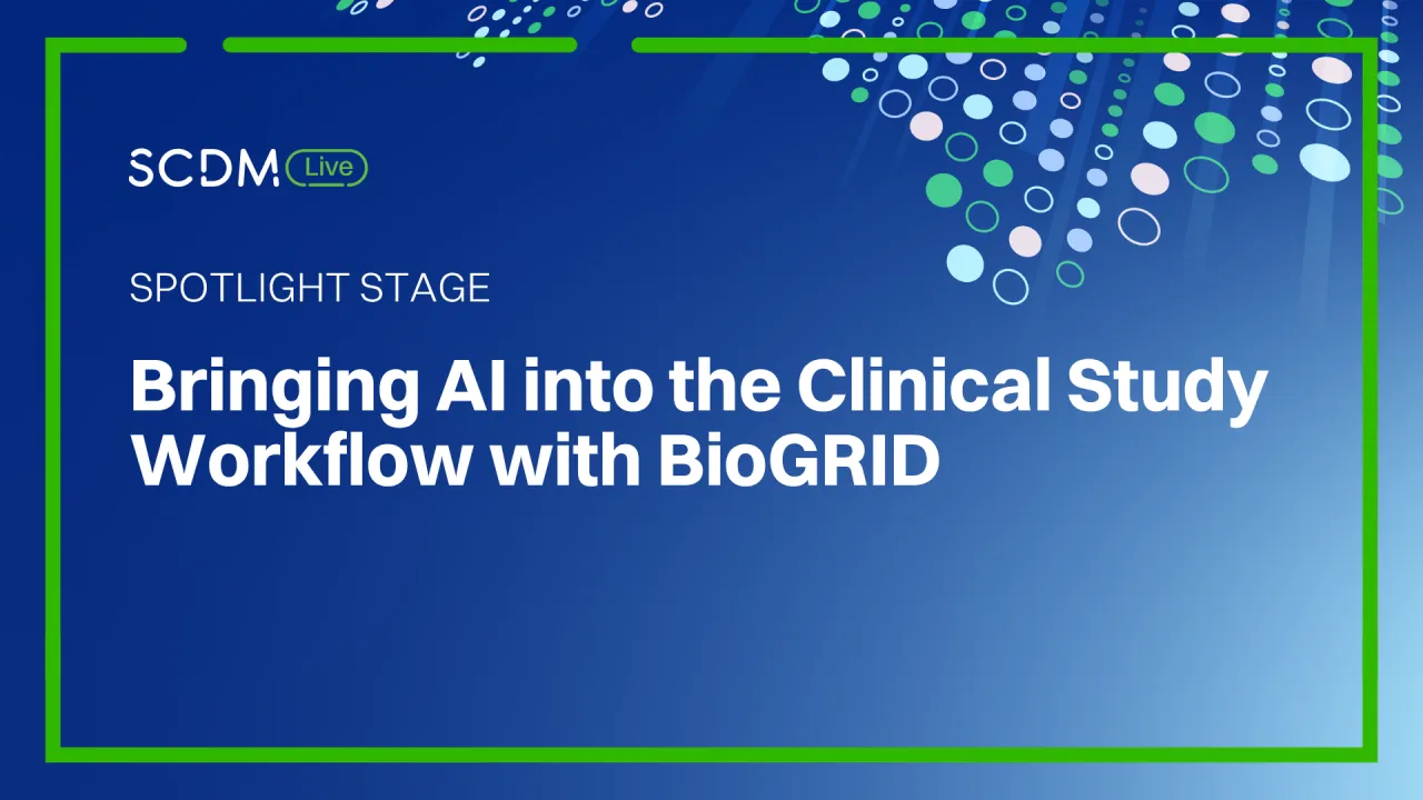 Bringing AI into the Clinical Study Workflow with BioGRID