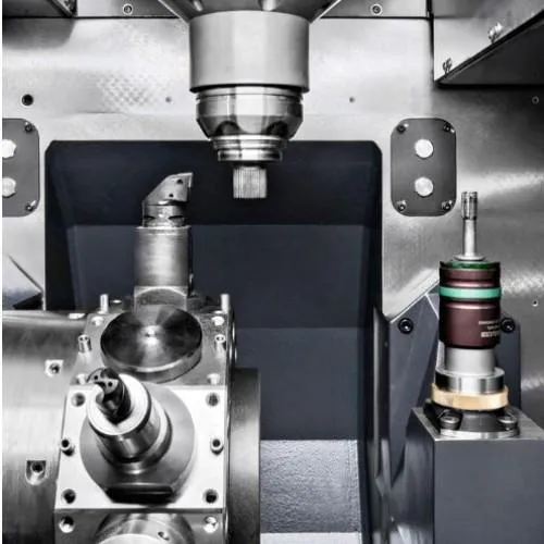 Vertical pick-up lathes