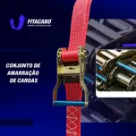 Conjunto catraca para amarração de cargas