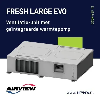 Clivet Fresh Large EVO, ventilatie-units met geïntegreerde warmtepomp bij Airview!