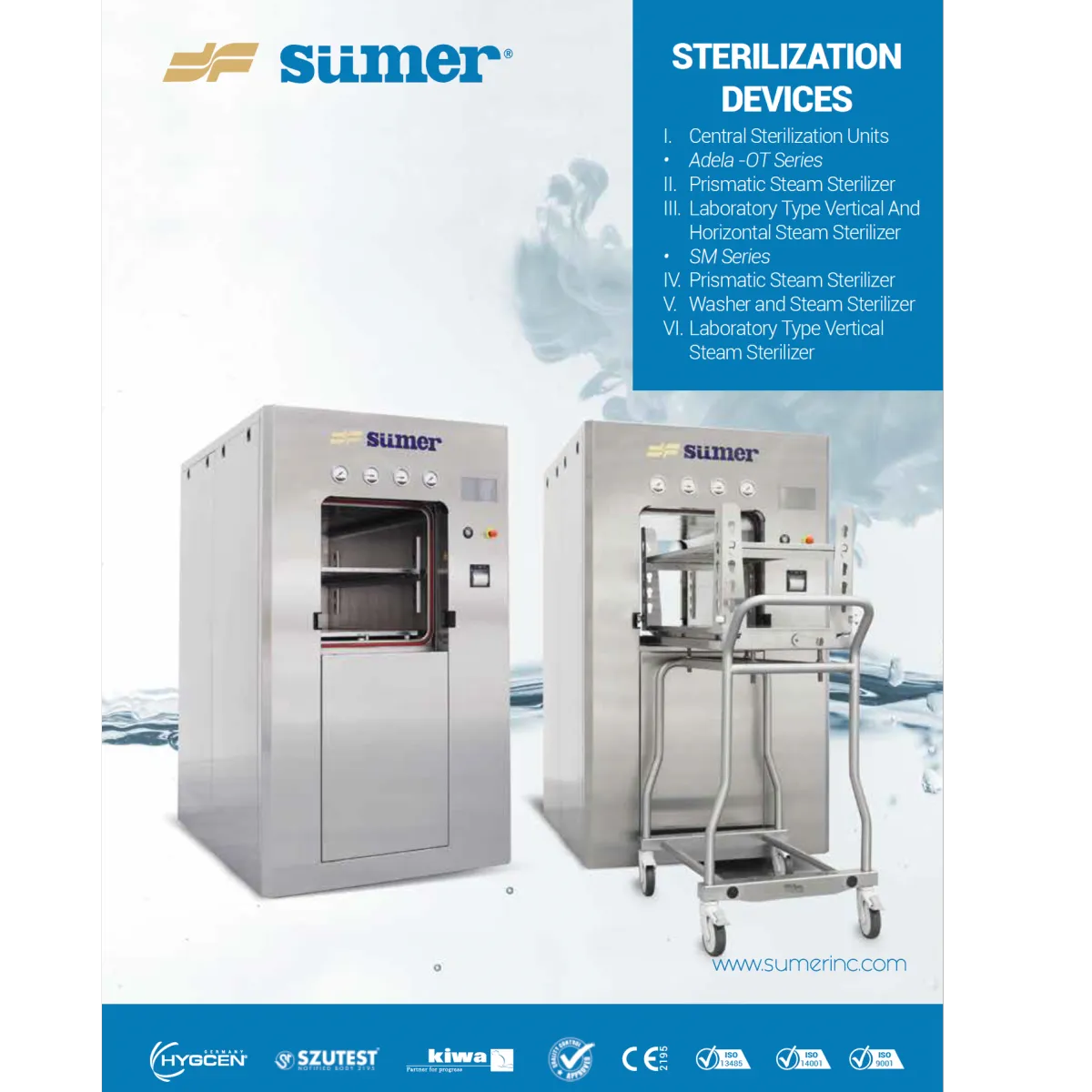 Sumer Adela Autoclaves (Steam Sterilisers)