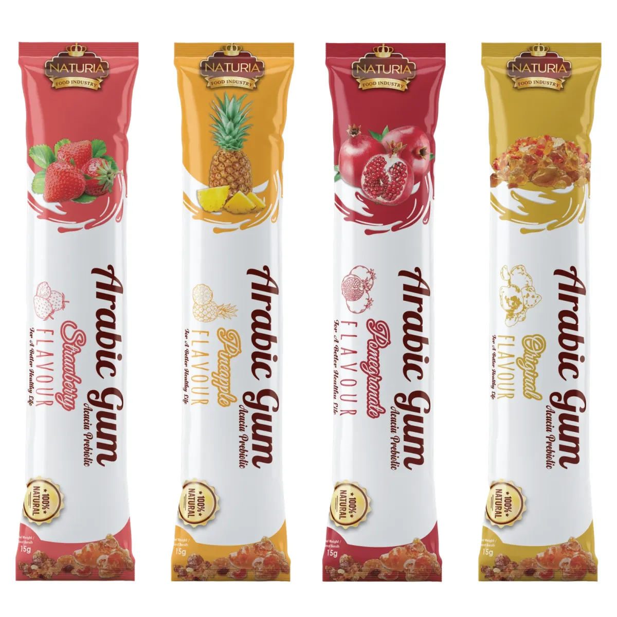 Arabic Gum Flavored Sachets