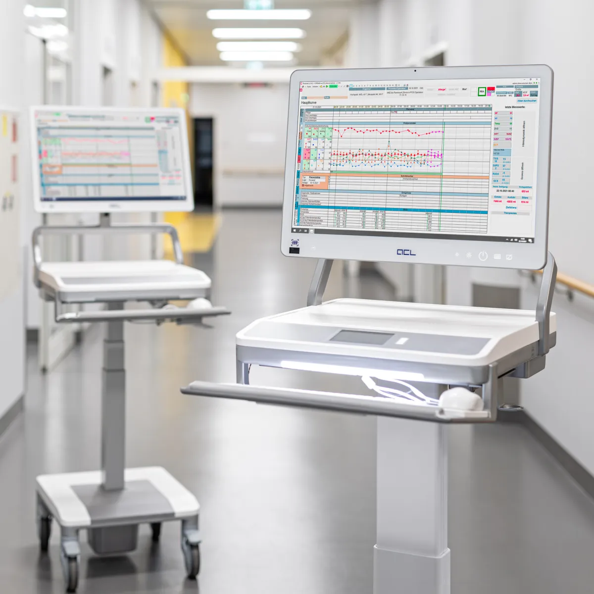 ACL OR-MEDCART® - height-adjustable computer cart