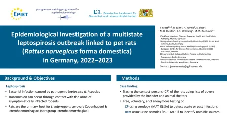 3a - Epidemiological investigation of a multistate leptospirosis outbreak linked to pet rats (Rattus norvegicus forma domestica) in Germany, 2022–2023