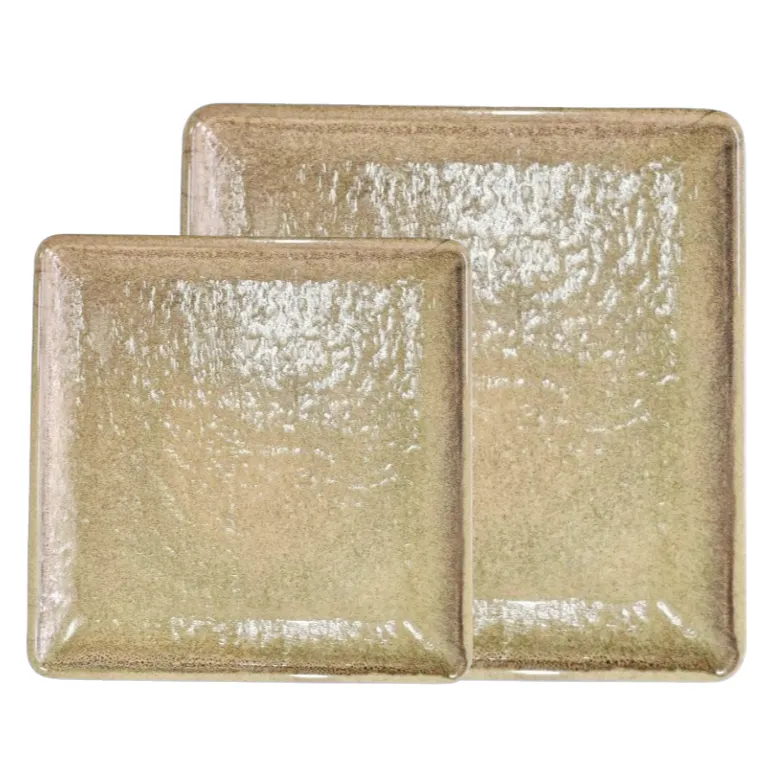 Pratos quadrados Sepia