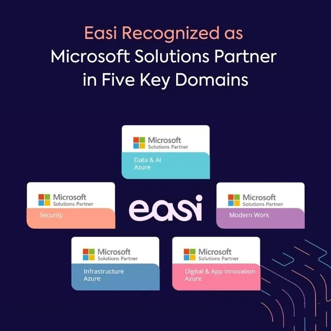 Easi Recognized as Microsoft Solutions Partner in 5 Key Domains