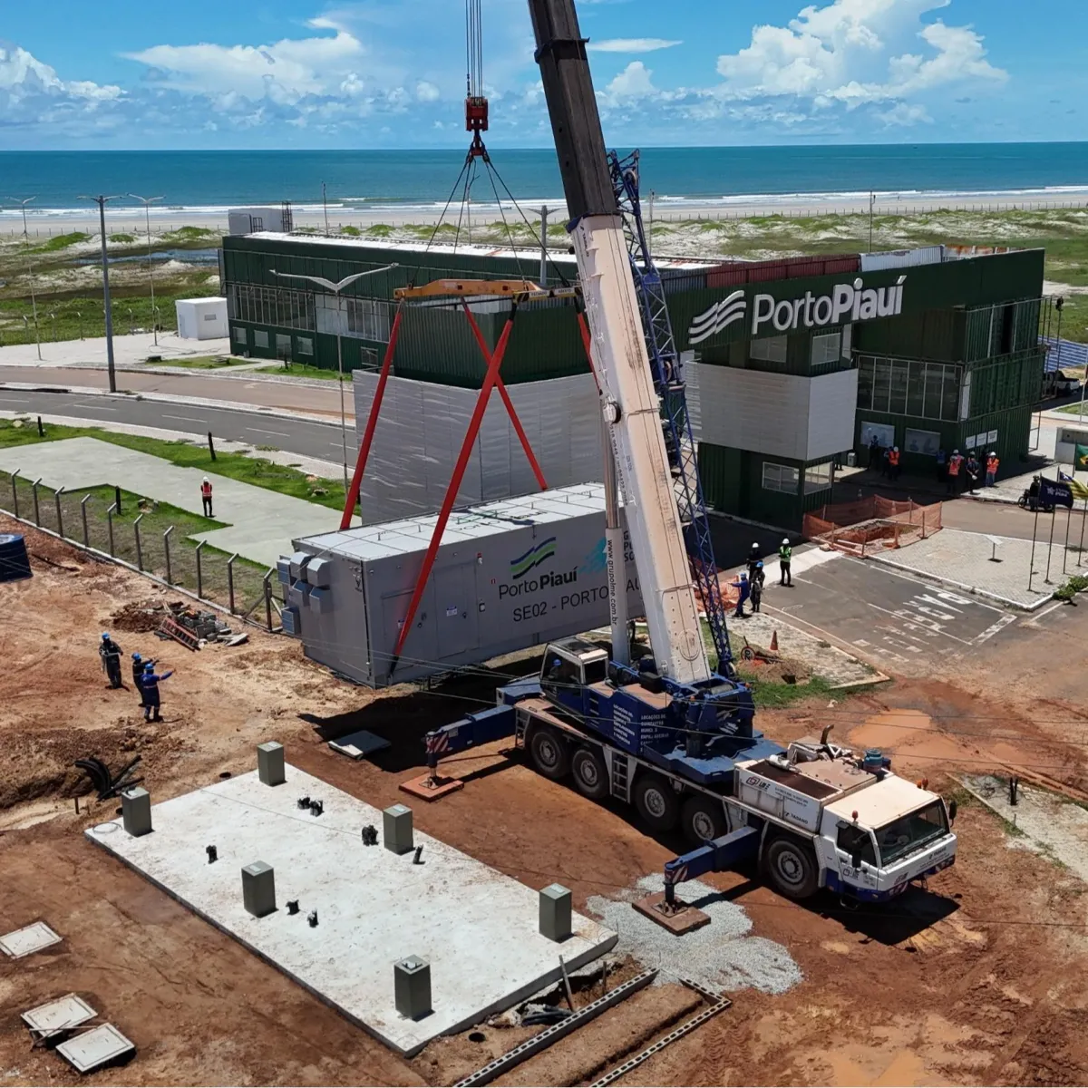 Eletrocentros e redes de distribuição Porto Piauí