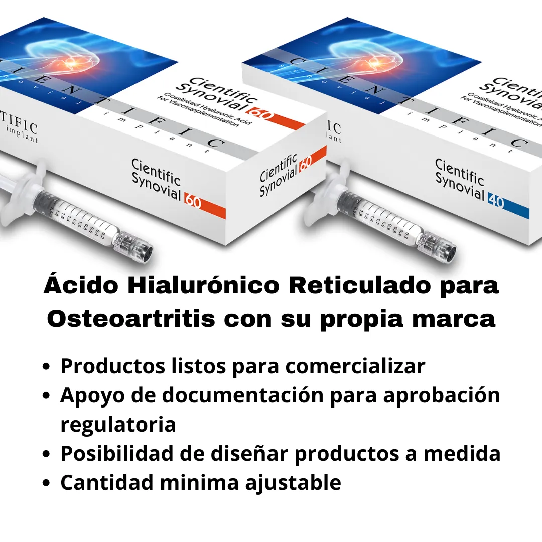 Ácido Hialurónico Reticulado para Osteoartritis