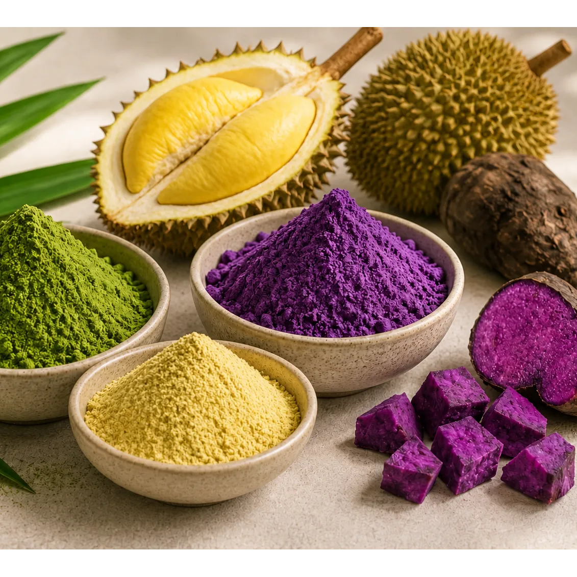 Taste from Asia: Ube, Pandan & Durian