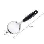 Peneira de Aço Inox 9cm cabo Preto WECK