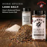 Cleve's Gourmet Cowboy Charcoal Steak Seasoning for Grilling & Cooking, Steak Rub with Smoky Charred Flavor, Prime Rib Seasoning & Beef Seasoning