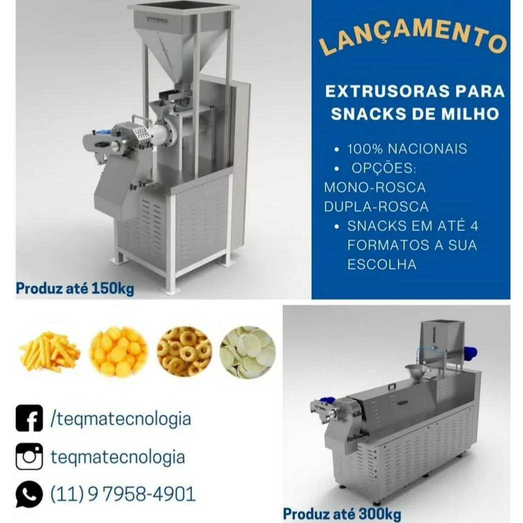 EXTRUSORAS NACIONAIS (DUPLA E MONO ROSCA)