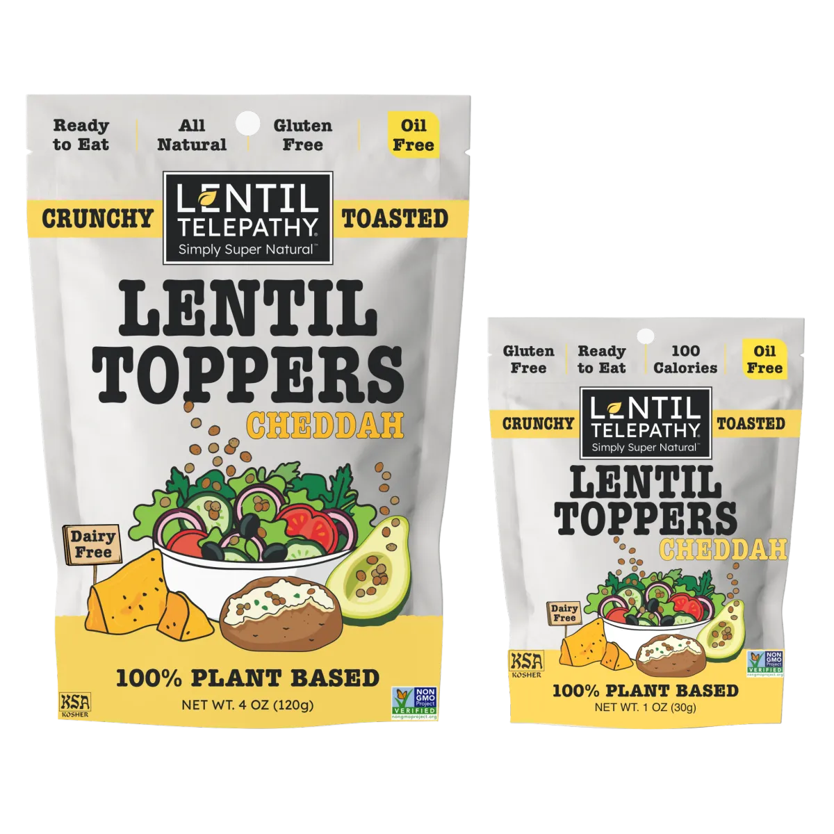 Crunchy Toasted Lentil Snacks and Salad Toppers