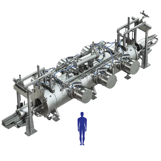 REV 60 KW Vacuum Microwave Dryer