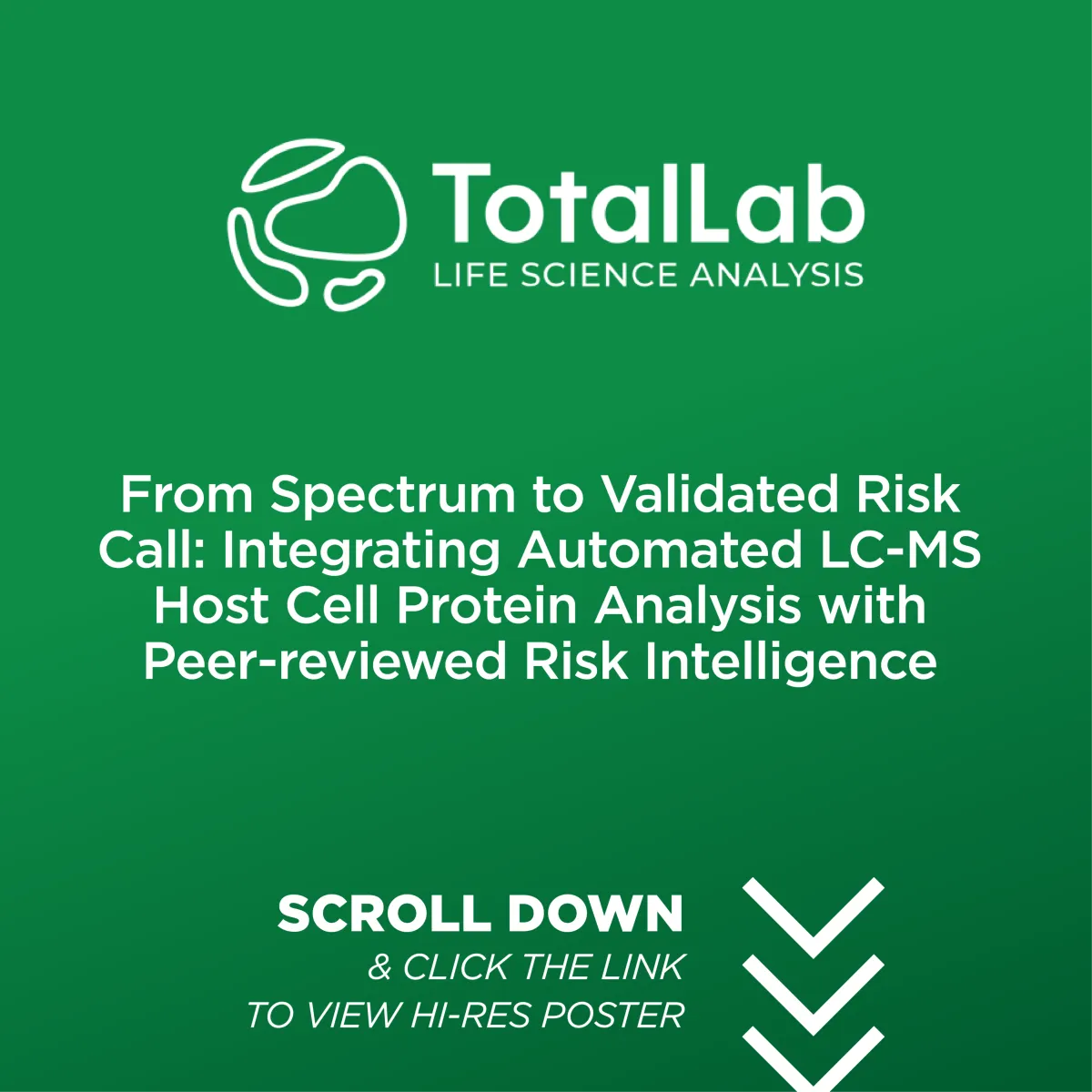P-140-R: From Spectrum to Validated Risk Call: Integrating Automated LC-MS Host Cell Protein Analysis with Peer-reviewed Risk Intelligence