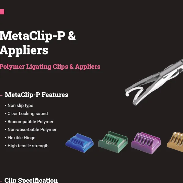 Polymer Ligating Clip Meta Clip-P