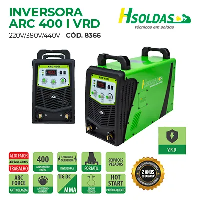 INVERSORA ARC 400 I VRD
