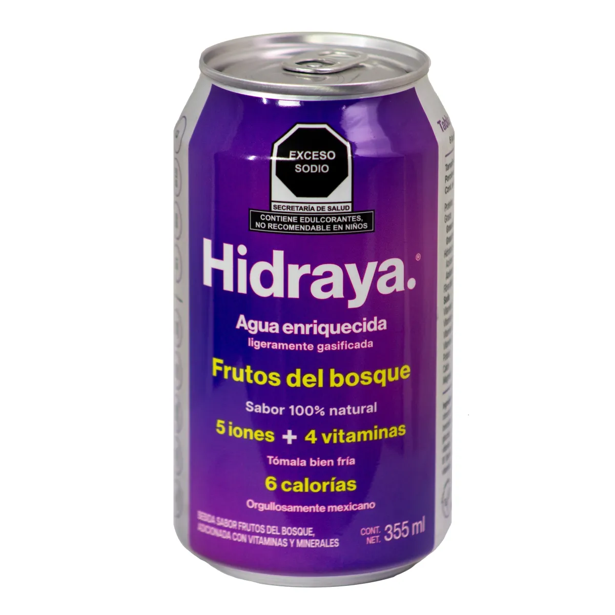 Hidraya Agua Enriquecida sabor Frutos del Bosque