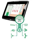 ISOBUS linha completa de monitores GPS e módulos para implementos agrícolas.