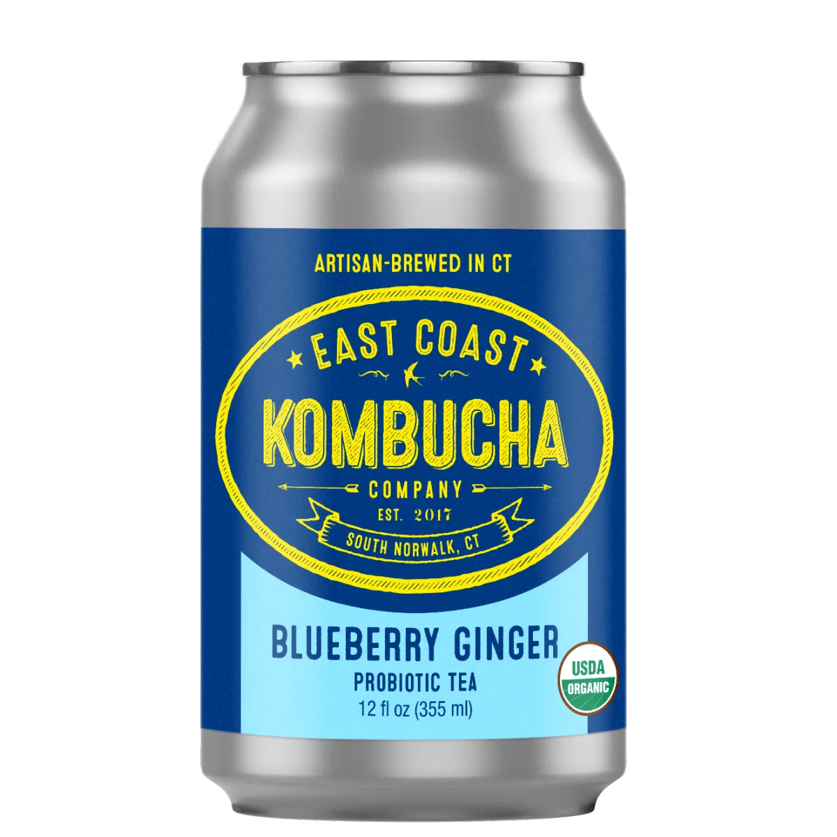 East Coast Kombucha Company - Blueberry Ginger Kombucha