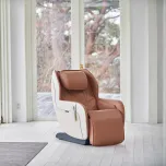 Poltrona massaggiante Circ Plus, compatta elegante offre massaggi completi per un benessere profondo