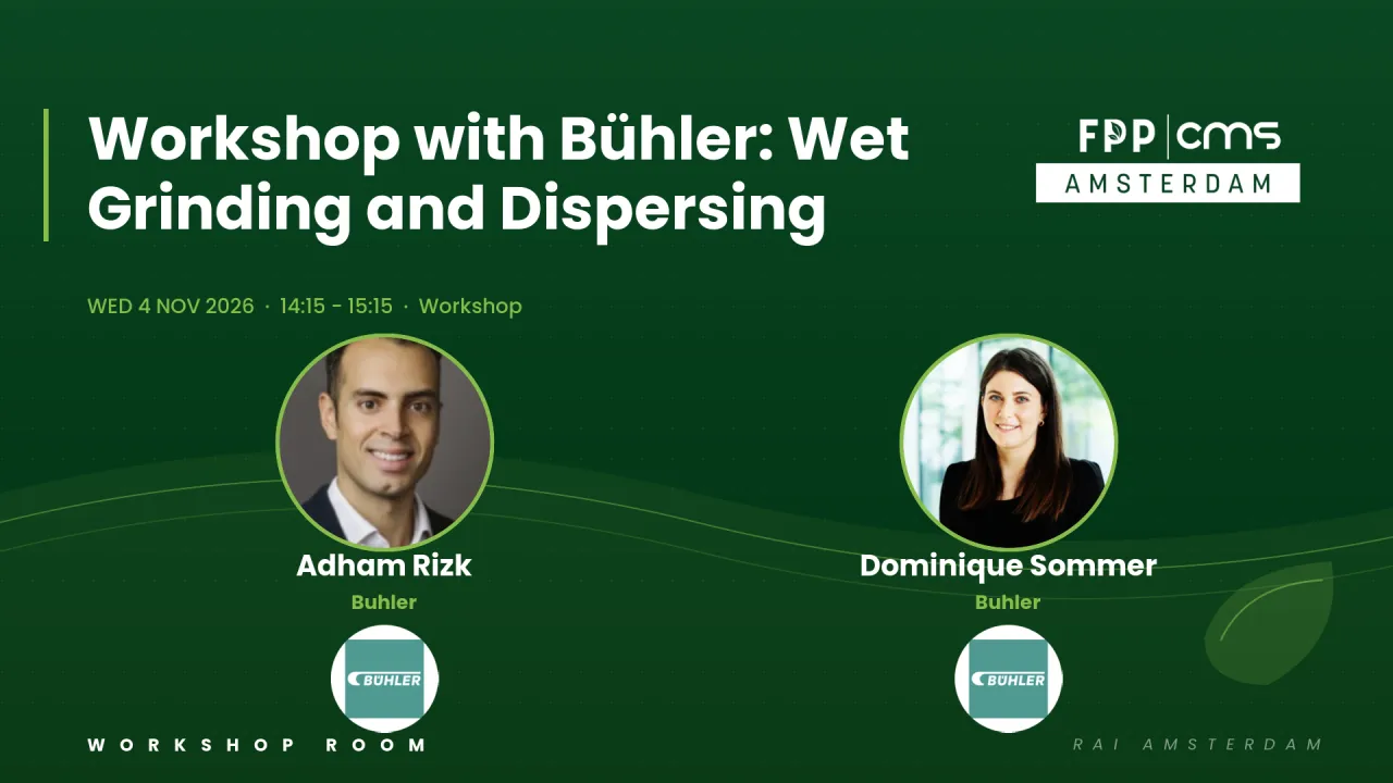 Workshop In Partnership With Bühler: Wet Grinding and Dispersing
