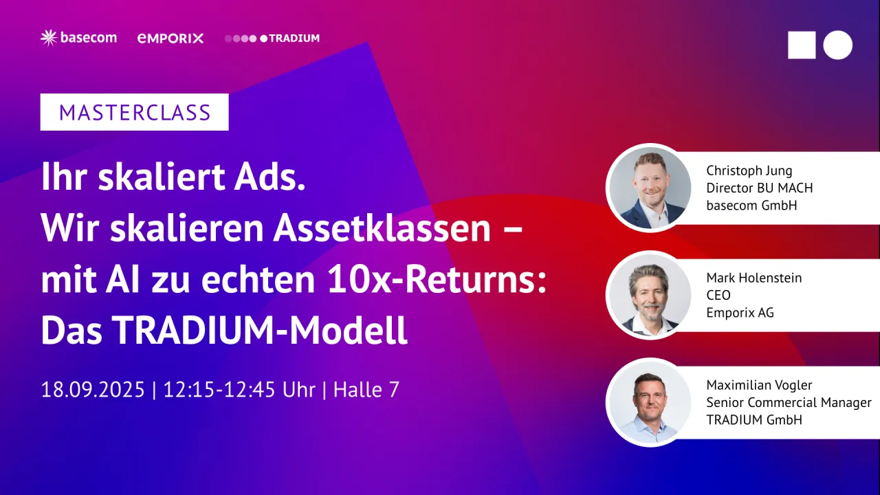 Ihr skaliert Ads. Wir skalieren Assetklassen - mit AI zu echten 10x-Returns: Das TRADIUM-Modell