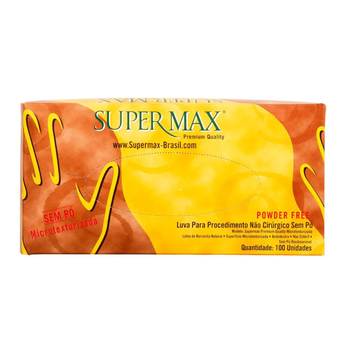 LUVA PARA PROCEDIMENTO NÃO CIRÚRGICO LÁTEX SEM PÓ