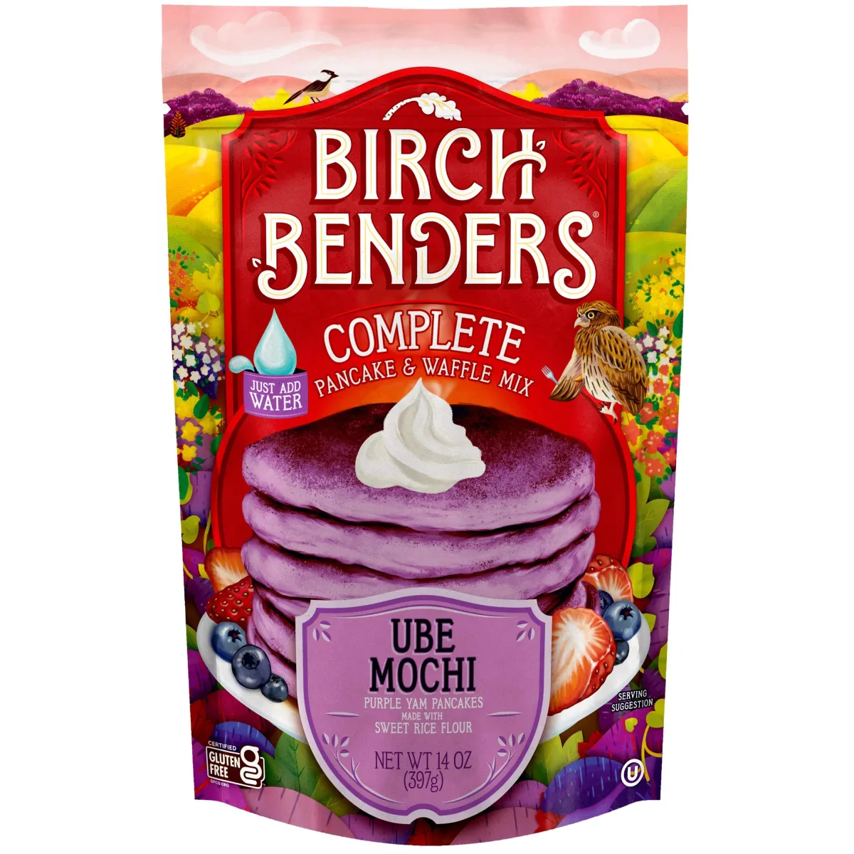 Say Hello to Purple Pancake Perfection with Birch Benders' Trendy Ube Mochi Pancake Mix: Get Your Flapjack Fix