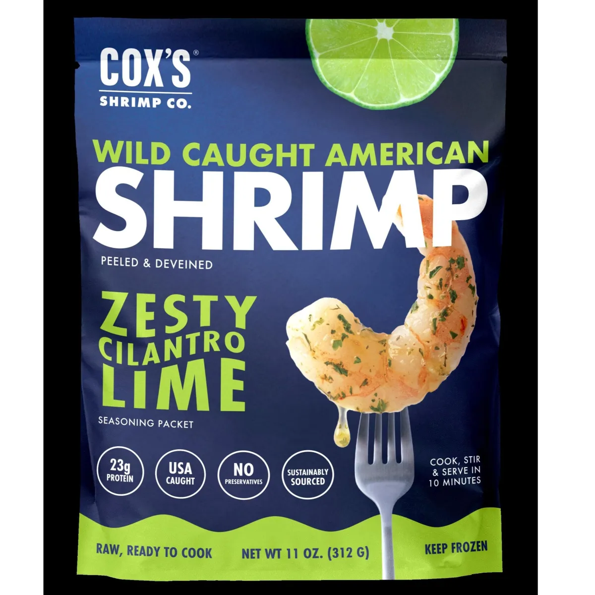 Wild Caught American Shrimp, Zesty Cilantro Lime