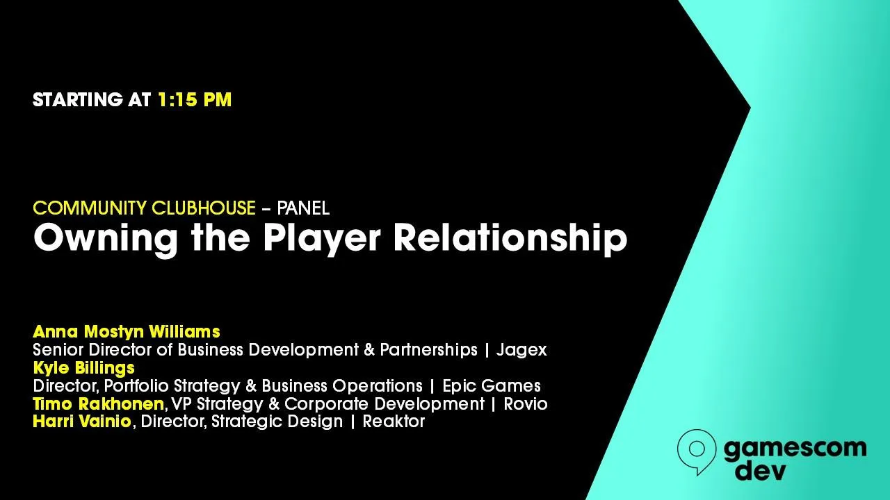 Community Clubhouse: Owning the Player Relationship
