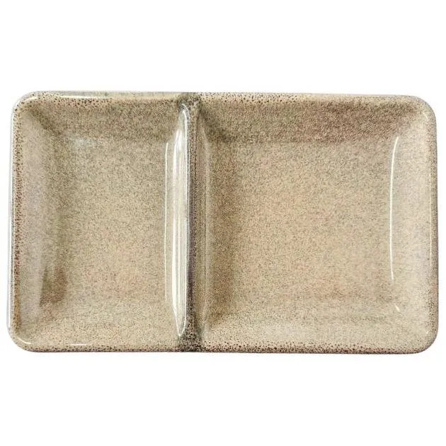 Prato com divisória Sepia