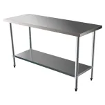 Mesa 1,50 M com prateleira lisa 150x70x85 cm