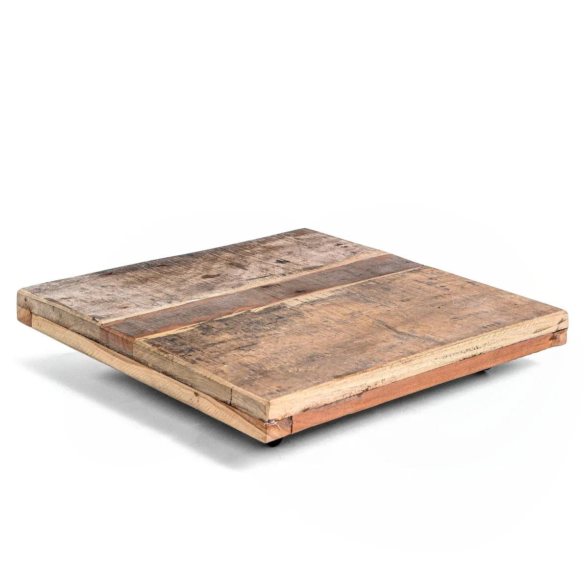 SUPORTE DE MADEIRA COM PÉS DE FERRO G